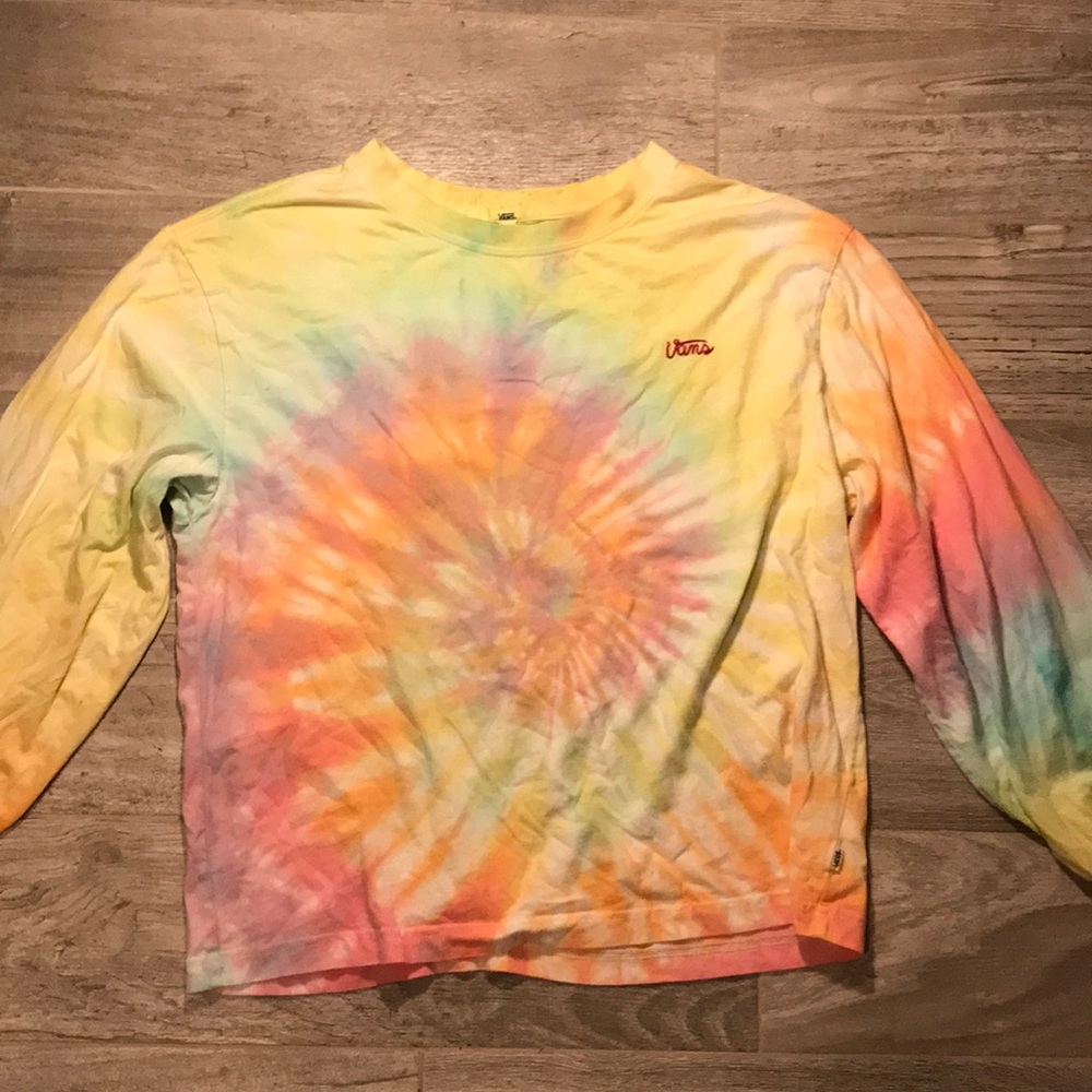 vans long sleeve tie-die!